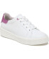 White/Wild Rose Pink Leather/Faux Leather