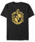 Harry Potter Men's Hogwarts House Hufflepuff Crest Short Sleeve T-Shirt Черный, Средний - фото #1