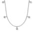 Фото #1 товара Silver necklace with clear zircons Shiny ERN-SHINY-05-ZI