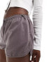 Brave Soul runner shorts in grey with drawcord waist