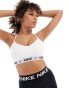 Nike Training Indy Dri-Fit light support bra in white