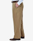ფოტო #4 პროდუქტის Men's Big & Tall Premium No Iron Khaki Classic Fit Flat Front Hidden Expandable Waistband Pants