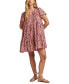 Фото #5 товара Платье Lucky Brand женское мини с флористическим принтом, в стиле Тирес (Tiered)