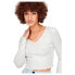 ფოტო #7 პროდუქტის ONLY Oda Long Sleeve V Neck T-Shirt