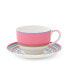 Calypso Teacup & Saucer, Set of 4