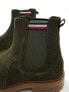 Фото #3 товара Tommy Hilfiger suede chelsea boots in army green