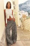 Z1975 WIDE-LEG ANIMAL PRINT JEANS