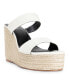 Фото #2 товара Women's Luna Two-Strap Slide Espadrille Wedge Sandals