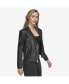 ფოტო #4 პროდუქტის Women's Minowa Asymmetrical Moto Leather Jacket