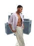 Фото #2 товара ASOS DESIGN boxy oversized revere linen mix shirt in lilac print