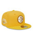 Фото #1 товара Men's Gold Pittsburgh Steelers Active Ballistic 59FIFTY Fitted Hat