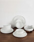 Фото #1 товара Natural White 16-Pc Dinnerware Set, Service for 4