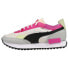 Puma Future Rider CutOut Pop Lace Up Womens Black, Green, Pink, White Sneakers