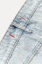 Zw collection wide-leg high-waist jeans with rhinestones