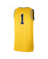 Фото #2 товара Men's #1 Maize Michigan Wolverines Limited Authentic Jersey