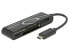 Delock 91739 - CF - CF Type II - MMC - MS PRO Duo - Memory Stick (MS) - MicroSD (TransFlash) - MicroSDHC - MicroSDXC,... - Black - 480 Mbit/s - 2048 GB - USB 2.0 - USB