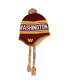 Фото #2 товара Big Boys and Girls Burgundy Washington Commanders Jacquard Tassel Knit Hat with Pom