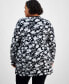 ფოტო #2 პროდუქტის JM Collection Plus Size Botanical-Print Open-Front Cardigan, Created for Macy's