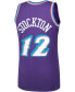 Men's John Stockton Purple Utah Jazz 1996-97 Hardwood Classics Swingman Player Jersey Фиолетовый, XL - фото #4