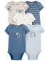 Baby 5-Pack Short-Sleeve Bodysuits 12M