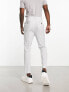 ASOS DESIGN smart tapered trousers in grey window check