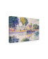 Фото #2 товара Paul Signac View of the Seine, Samois Canvas Art - 15" x 20"