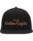 Фото #4 товара Men's Black Vegas Golden Knights Core Team Script 2.0 Snapback Hat