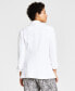 ფოტო #2 პროდუქტის Women's Notch-Lapel Ruched-Sleeve Open-Front Blazer, Created for Macy's