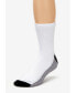 Big & Tall 1/4" Length Cushioned Crew 6 Pack Socks