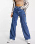 Фото #1 товара New Look cargo pocket jean in mid blue