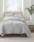 Фото #1 товара Simply Clean Antimicrobial Pleated Full and Queen Duvet Set,3 Piece