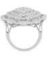 ფოტო #4 პროდუქტის Diamond Flower Cluster Ring (3 ct. t.w.) in 10k White Gold