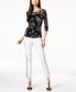 Фото #3 товара INC International Concepts Denim Side Stripe Skinny Jeans White 6