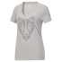 Фото #1 товара Puma Cat Print Graphic V Neck Short Sleeve T-Shirt Womens Size M Casual Tops 58