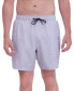 Фото #5 товара Men's Stretch Twill-Print 7" Swim Trunks with Compression Liner