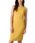 ფოტო #4 პროდუქტის Petite Crewneck Sleeveless Sheath Dress