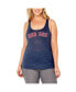 Фото #3 товара Women's Navy Boston Red Sox Plus Size Swing for the Fences Racerback Tank Top