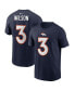Фото #1 товара Men's Russell Wilson Navy Denver Broncos Player Name & Number T-shirt