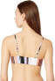 Volcom 256223 Women's Stripe Tease Vneck Bikini Top Swimwear Size Large