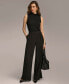 Фото #4 товара Women's Pleat Front Wide Leg Pants