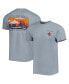 Фото #1 товара Men's Gray Louisiana Ragin' Cajuns Campus Scenery Comfort Color T-shirt