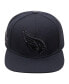 ფოტო #3 პროდუქტის Men's Arizona Cardinals Triple Black Snapback Hat