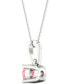 Lab-Created Pink Diamond Solitaire 18" Pendant Necklace (1/5 ct. t.w.) in Sterling Silver