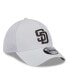 Men's White San Diego Padres Neo 39THIRTY Flex Hat Белый, L/XL - фото #2