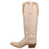 Фото #3 товара Justin Boots Verlie Embroidered 17 Inch Square Toe Cowboy Womens Off White Casu