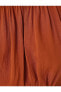 Kadın Giyim Crop Bluz Omzu Açık Lastikli 3sak60010pw Kahverengi Kahverengi