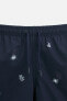 REGULAR SWIMMING TRUNKS WITH EMBROIDERY