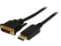 Фото #1 товара Rosewill CL-DP2DVI-10-BK 10 ft. 28AWG DisplayPort Male to DVI-D(24+1) Male Passi