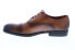 Фото #5 товара Bruno Magli Butler Mens Brown Leather Lace Up Oxfords & Lace Ups Cap Toe Shoes