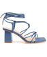 Фото #2 товара Women's Harpr Strappy Ankle Tie Block Heel Dress Sandals